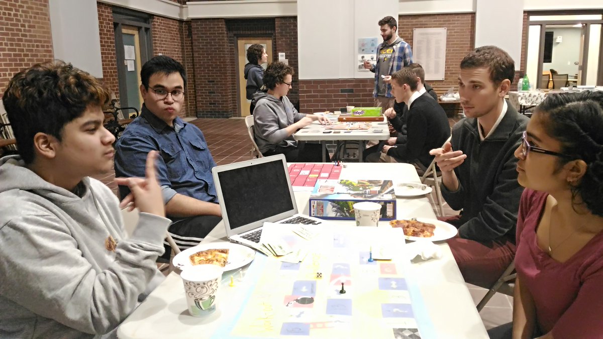 DrKucukkal's tweet photo. We had a lot of #fun at our game night which drew 40 board game enthusiasts! Students, faculty and outside visitors- thanks for joining us. 

Proud of all my students who presented their games. 
👏👏👏

#creativity #criticalthinking #boardgames #3Dprinting #makers @DSTMGallaudet https://t.co/lqnUu8weTV