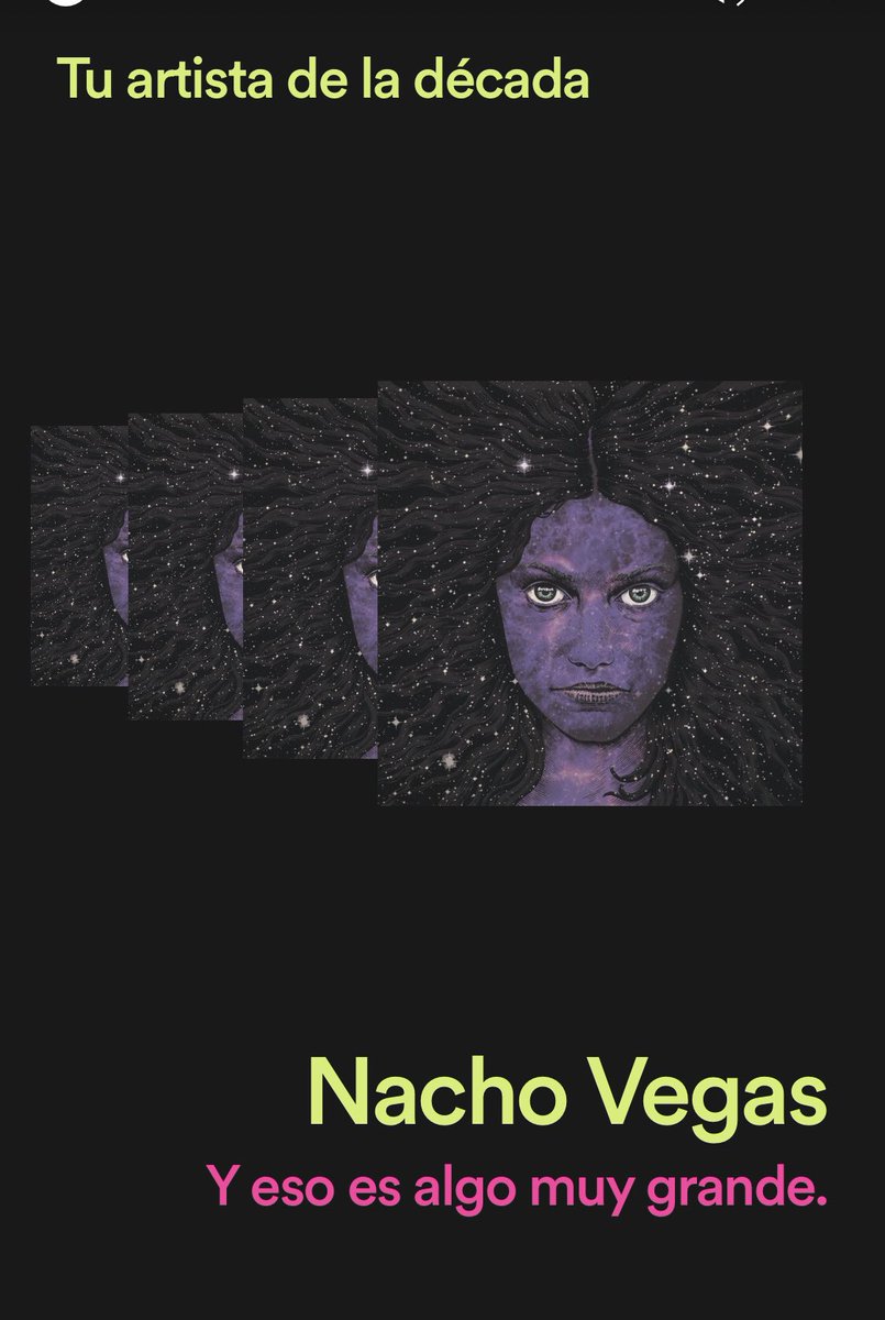 luislopezcamps's tweet photo. Me encanta esta estadística  de @Spotify y sobretodo que @NachoVegasTwit sea mi artista de la década (desde 2010) Gracies genio. https://t.co/t8LkpdUgBM