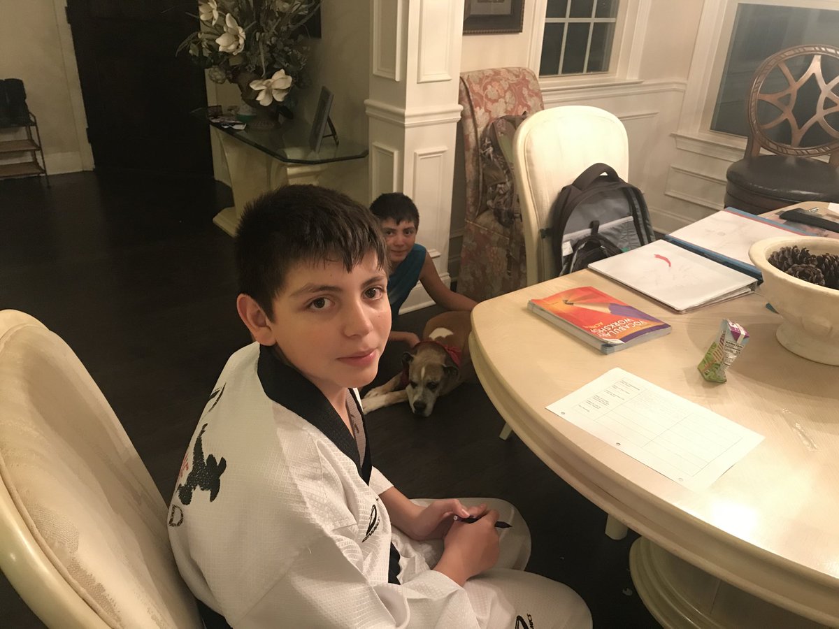 CeDuffoo's tweet photo. Hova and the boys doing homework. https://t.co/A5Ytdupw2w