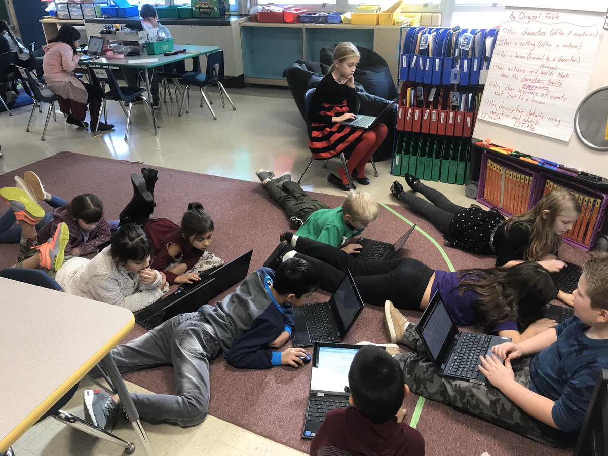 Students learned how to collaborate as a class in order to communally edit a story on a shared Google Doc, then practiced on their own! They loved it!