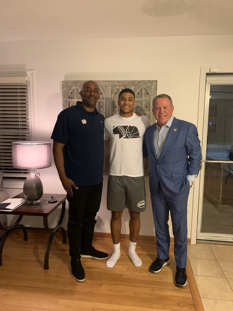 Had a great in home visit! Cant wait to sign and head up early. Go Irish☘️