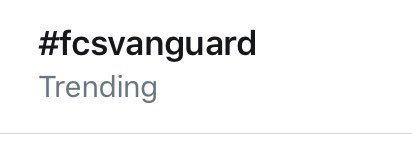 TeachSingleton's tweet photo. Weโre TRENDING by the way!!!!!!๐ฅ๐ฅ๐ฅ #fcsvanguard https://t.co/Z1Kz9BuIA5