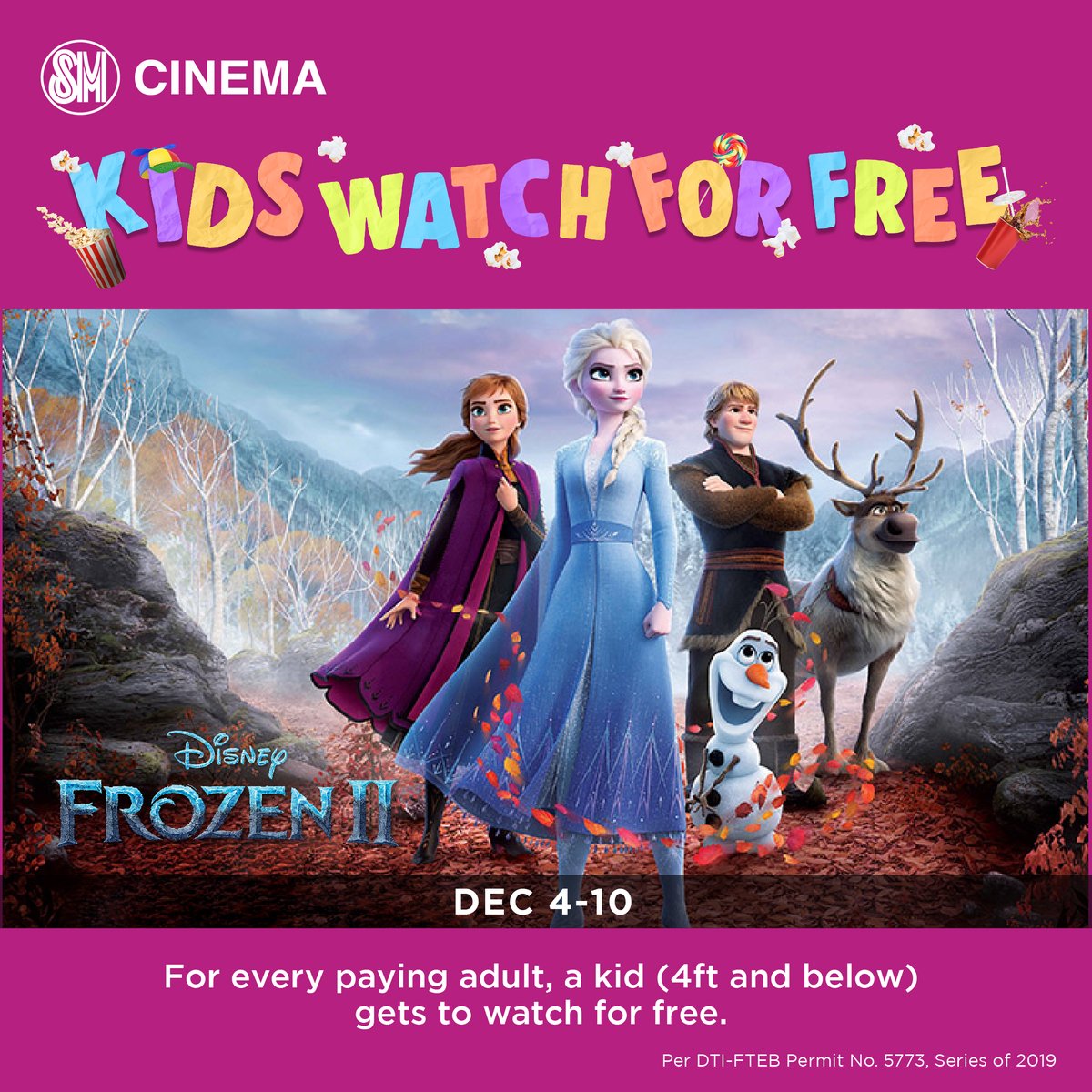 Sm Cinema On Twitter Change Is In The Air Discover The New Tale In Frozen2 As Smcinema Presents Kids Watch For Free Promo See Full Mechanics Here Https T Co Skv5i0jksx List Of Movies And