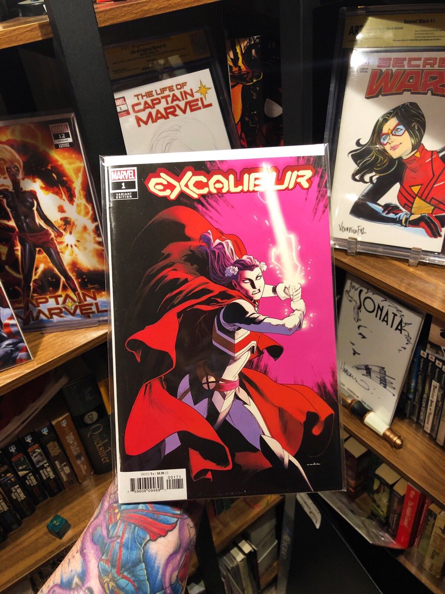 carolcollector's tweet photo. It took some doing to track down one for the right price, but the Anka #Excalbur variant is mine at last.

#xmen #dawnofx #comics @TiniHoward https://t.co/wQUcn25ByH