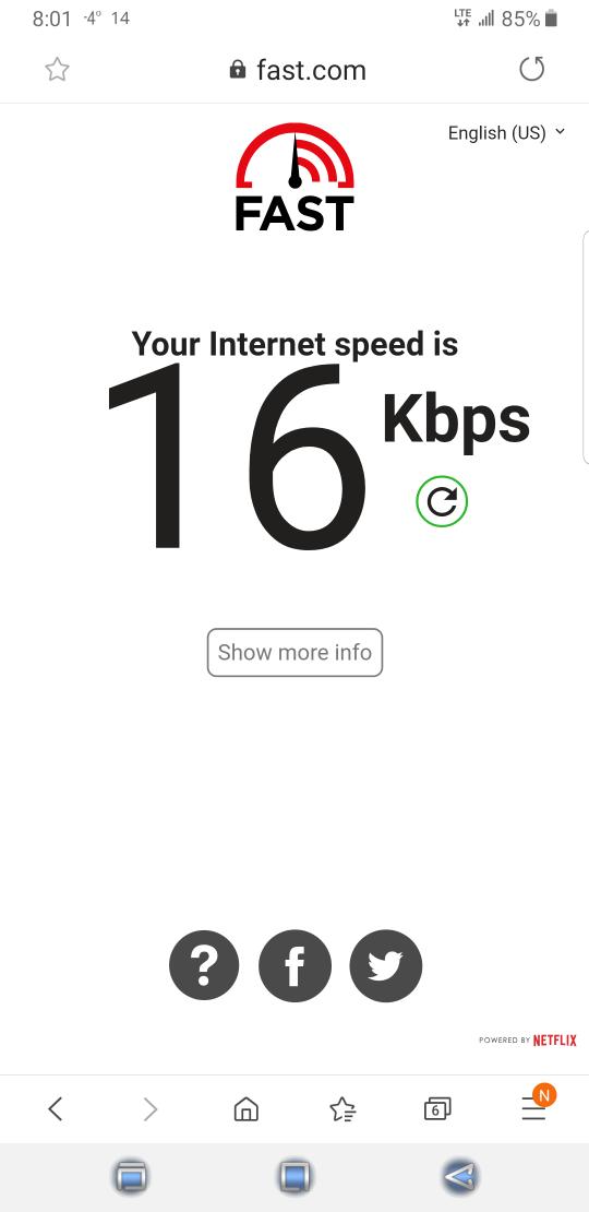 AshkanNavaei's tweet photo. @FreedomMobile That's your internet speed after your plan's overage usage!
#FreedomMobile https://t.co/fyLZLLCTu4
