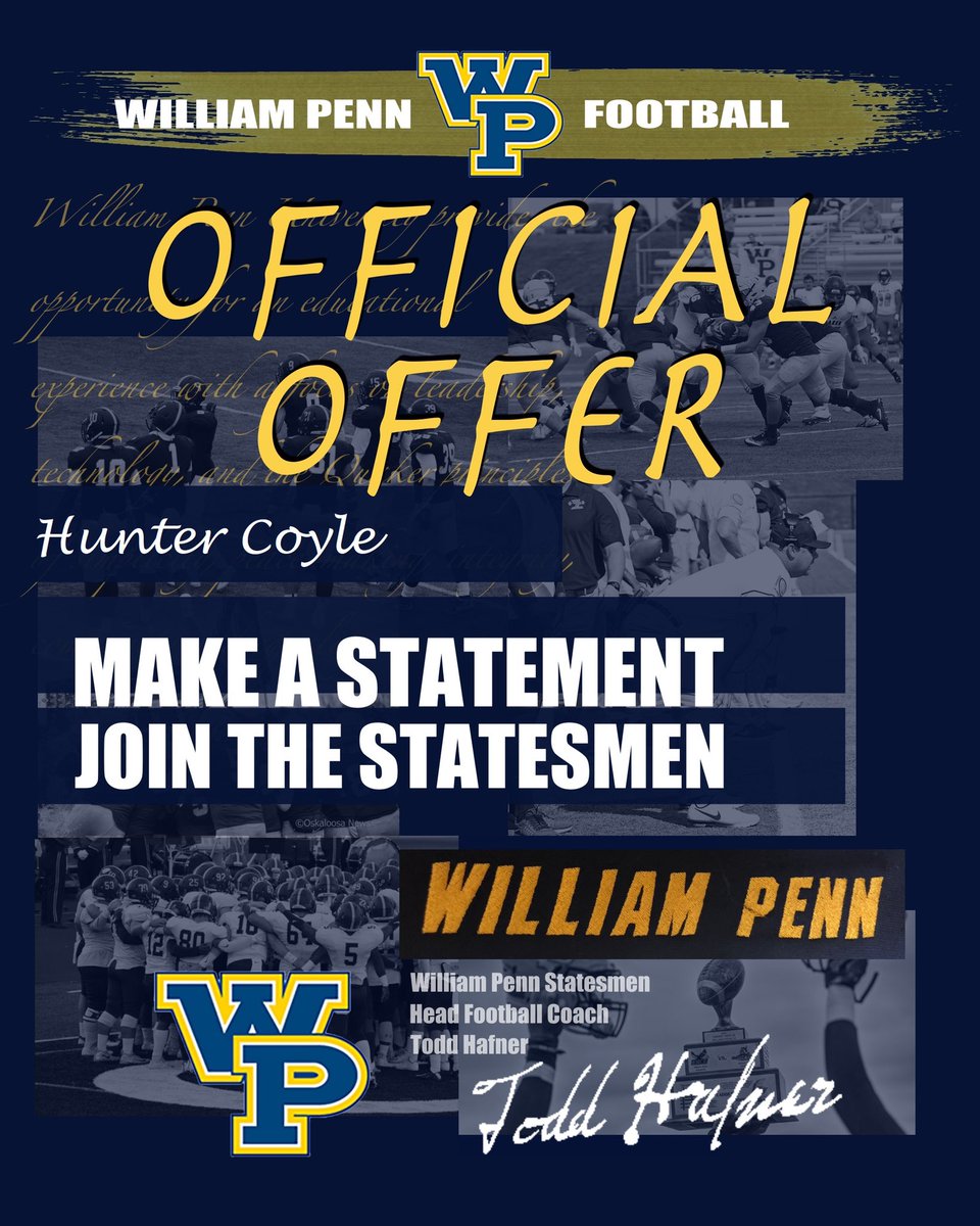 huntercoyle12's tweet photo. I’m excited to say I’ve received an offer from William Penn University! Thanks @WPUcoachNorberg for this opportunity! https://t.co/uqmGdfeDCB
