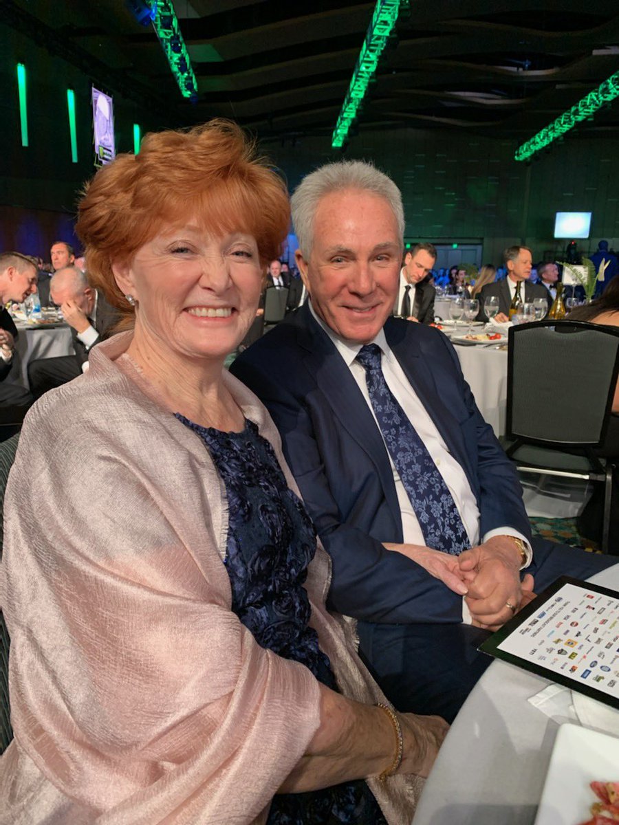 vancolley's tweet photo. @AllWaltrip How about our 2019 NMPA Myers Brothers Award winner and his beautiful bride? https://t.co/WxrPo3detM