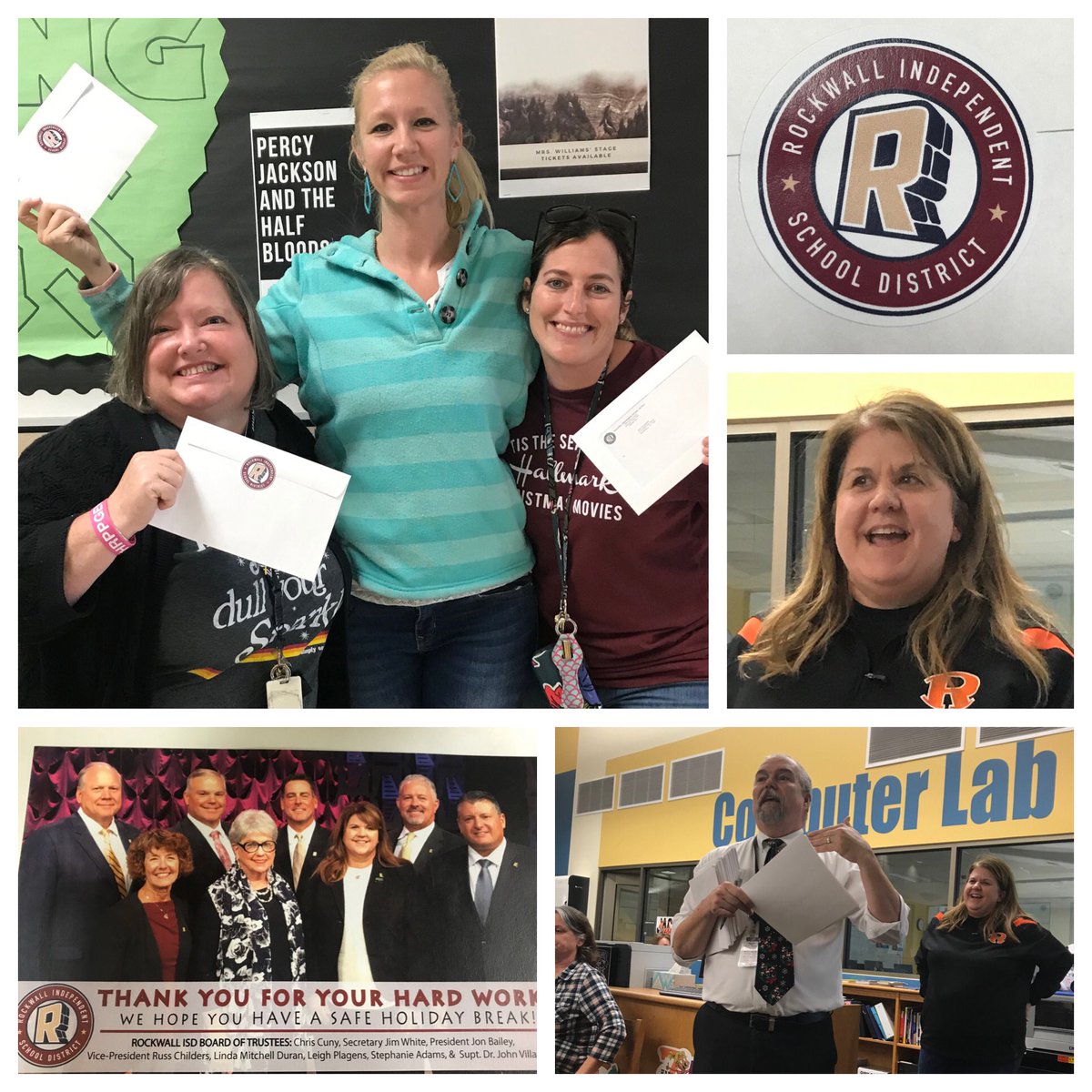 randi_kerby's tweet photo. FacultyMeeting#2ThisWk had us all a-buzz! Could it be happeningAGAIN? Bonus CheckYear2?Yes!SoGrateful!SoHappyToWorkForADistrict whoBelievesInAppreciatingTheir employees.Thanks, Dr.V&RISDBoardOfTrusteesFor BlessingUsInSuchAwonderful way. #allemployees #bonuscheck #iloverockwallisd https://t.co/kevxAZb7jQ