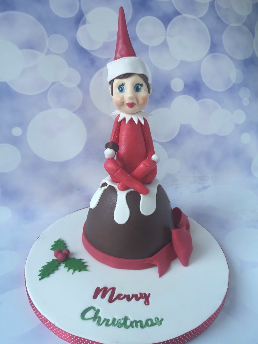 LilyBellesCakes's tweet image. Naughty Elf on the shelf cake in the raffle for Dunboyne snr school Christmas fair tomorrow. #lilybellescake #raffle
