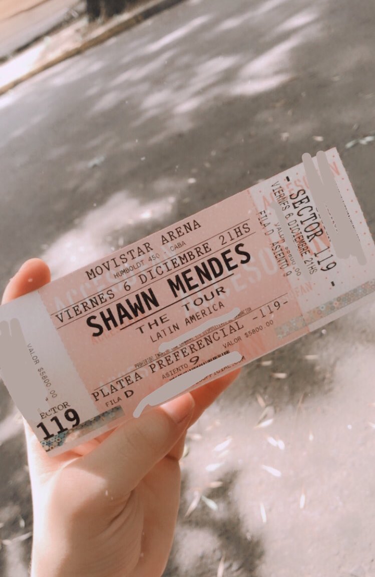 TishArevalo's tweet photo. URGENTE! Vendo entrada para el show de mañana 6/12, para más info escribir al dm✨ @ShawnMendessArg @GrownShawnARG https://t.co/TTIInFktsS