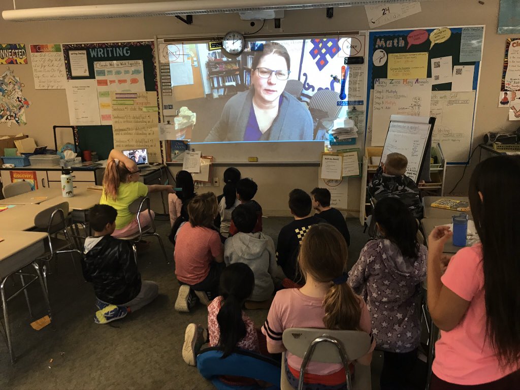 ErinG722's tweet photo. The students and I got to Skype a scientist today! This is my third year doing this and every year is awesome! Thanks to @ProfALW for taking the time to chat! I highly recommend you take advantage of this opportunity! @SkypeScientist #ShrewsburyLearns #teamfloral https://t.co/6W3D4Dvih2