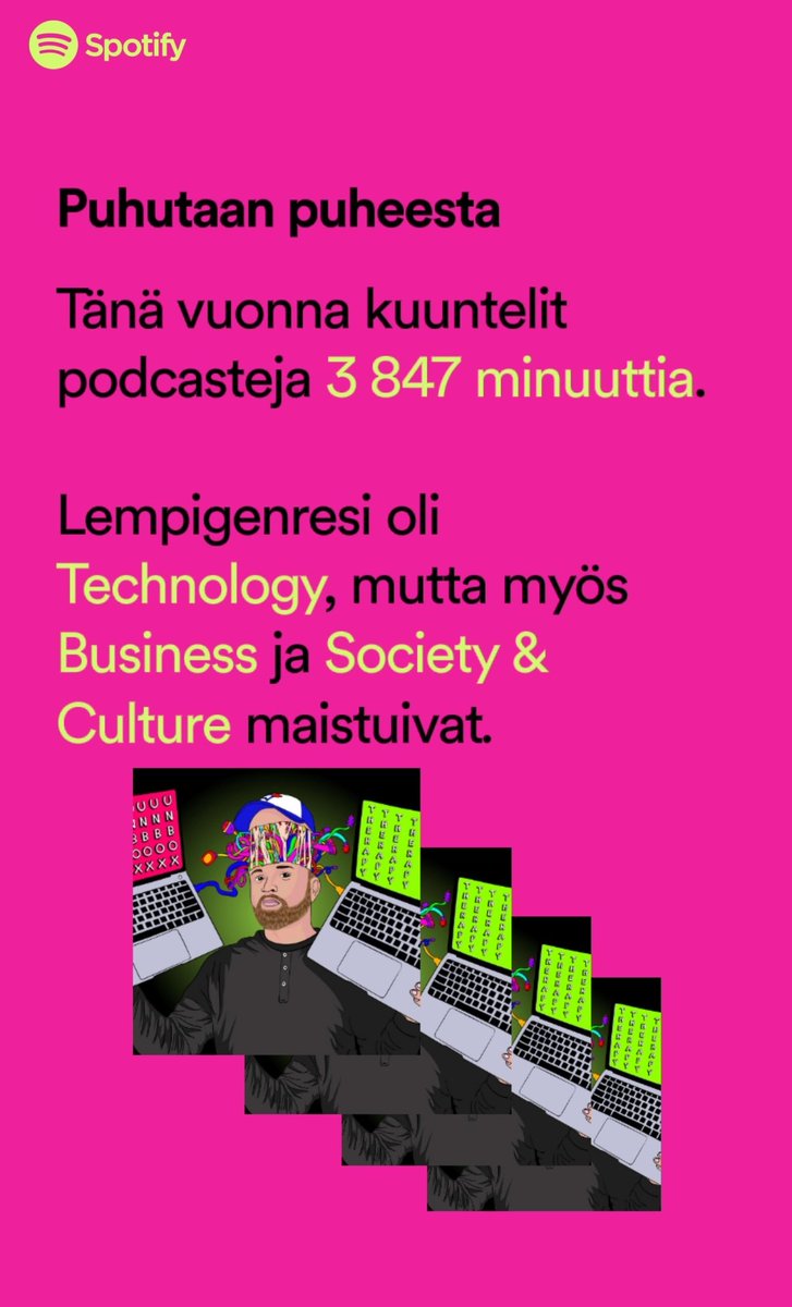 halishoo's tweet image. Viime vuonna en kuunnellut minuuttiakaan podcasteja. Tänä vuonna tällaiset lukemat. Olenko ainoa? Suosituksia hyvistä podcasteista otetaan vastaan 👀