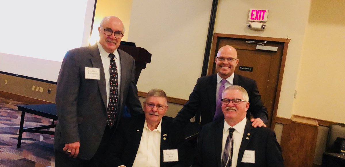 A good bi partisan group at the Iron Mining Association dinner. We support mining!