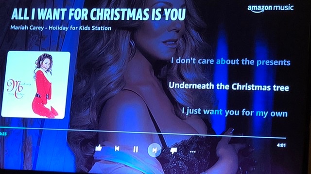 AaronFryzek's tweet photo. Holiday music station for kids..... thanks Amazon #nicebackground https://t.co/IY0xMpUdqj