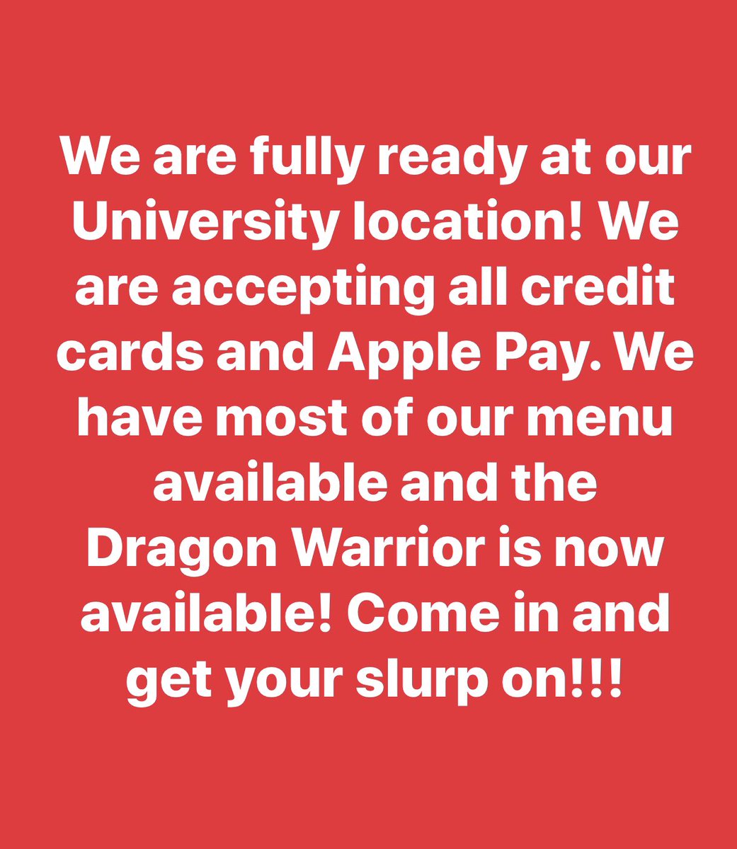 Come get some Edinburg!!!#dragonwarriornoodle #ramen #noodles #rgvramen #newlocation #university #UTRGV