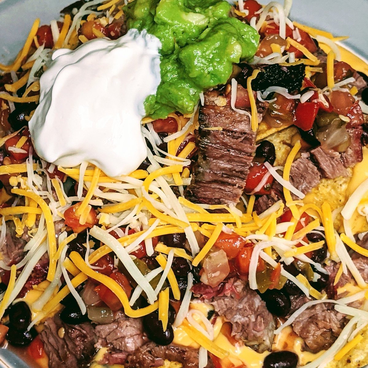 Rancho Nachos

Smoked Brisket
Fresh Cut Tomatoes, Cilantro, Onions and Peppers
Homemade Guacamole
Sour Cream
BBQ Baked Beans
Homemade Creamy Cheese Sauce
Grated Cheese
ASH BBQ Spices

#ASHBBQ
#AndersonSmokeHouseBBQ
#AndersonEntertainment
#DjDennisAnderson