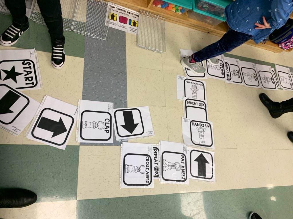 Learning some coding basics with <a href="/danae79/">Danae</a> today! Today we tried some unplugged coding stations, programming robots and using <a href="/kodable/">Kodable Education</a> on the iPads! 🤖 <a href="/joes4646/">St. Joseph Catholic</a>