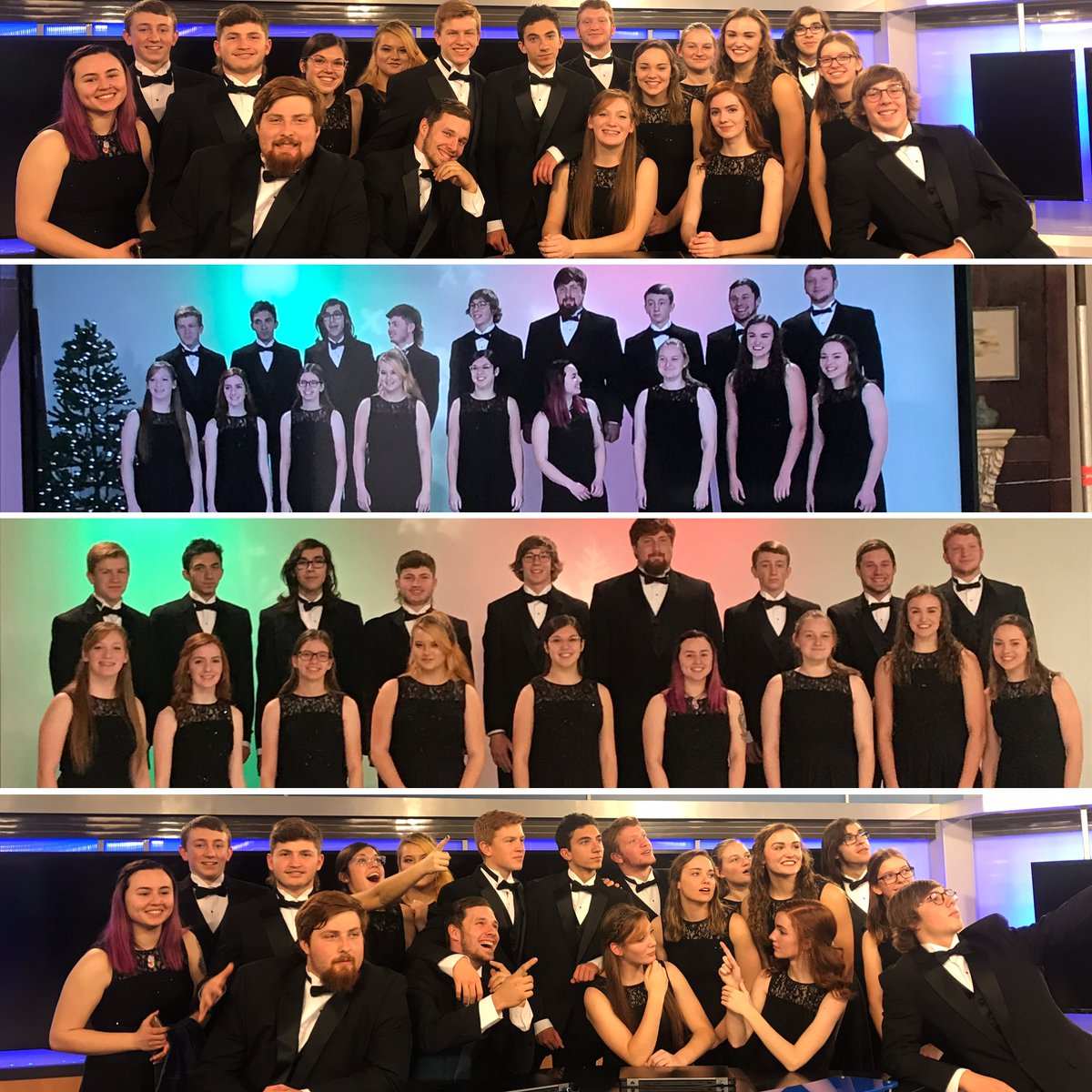 What an amazing day!! Recording for the holiday special at KAKE news to singing at Nifty Nut house!! Halstead High School Bel Canto had quite a Day!! What a wonderful experience!! #USD440proud ⁦<a href="/Halstead_AD/">Halstead Dragons</a>⁩ ⁦<a href="/KAKEnews/">KAKE News</a>⁩