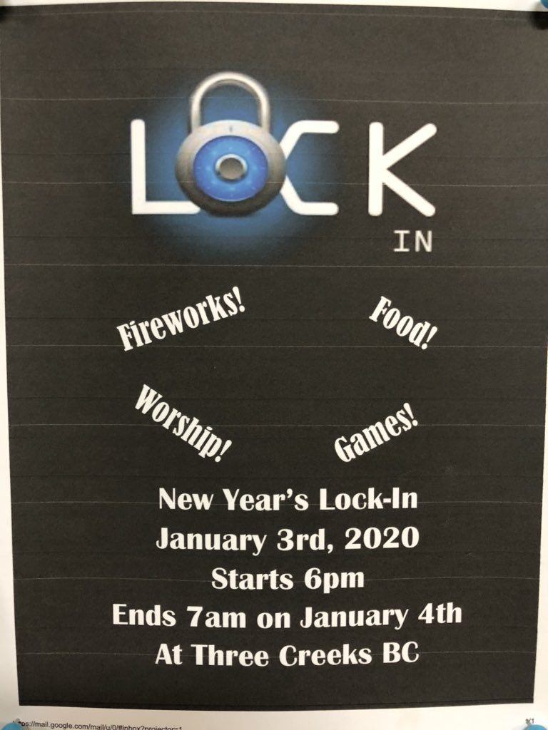 tcb_sm's tweet photo. New Years Lock-In! Join us for a night full of worship, food, fireworks, games, and absolutely no sleep!! #tcb_sm #youth #inviteafriend https://t.co/fL5p4cZXrF