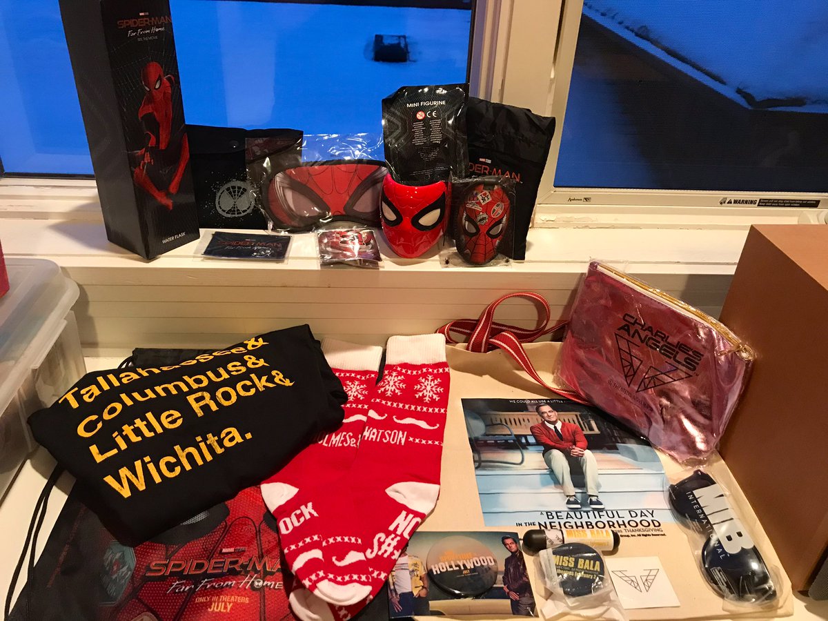 BriefTake's tweet photo. For Day 4 of #BriefTakeXmas, bring home this amazing Sony Pictures #prize pack.

RT + FOLLOW us to #win a #SpiderMan duffle bag (plus 10 other #SpiderManFarFromHome prizes included), a #Zombieland: Double Tap t-shirt and MUCH more! https://t.co/z3OMzAXlB6