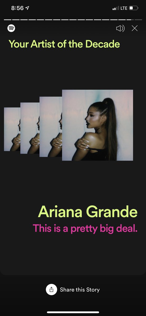 nickyriveraaaa's tweet photo. top 10 songs were @ArianaGrande actually so ((((: clearly I listen to a wide range  #2019ArtistWrapped https://t.co/ahUcQDpiVG