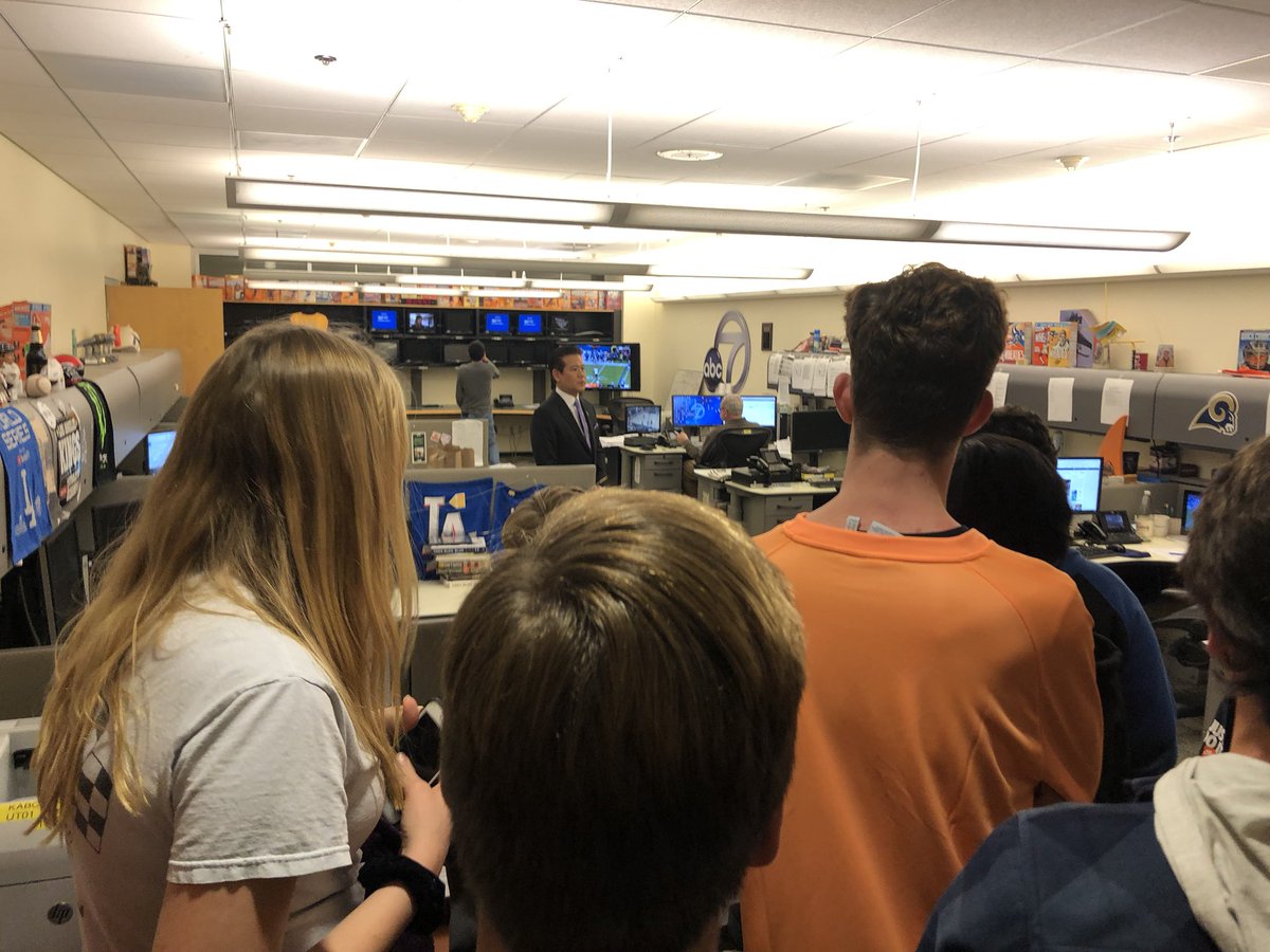 NPHS Broadcasting classes learning from the best in the business at <a href="/ABC7/">ABC7 Eyewitness News</a> studios. Thank you Chris Gordon <a href="/abc7michelle/">Michelle Fisher</a> <a href="/abc7marc/">Marc Brown</a> <a href="/abc7dallas/">Dallas Raines</a> <a href="/abc7davidono/">David Ono</a> and <a href="/abc7rob/">Rob Fukuzaki</a> for taking the time to invest in our students. <a href="/NPHSPantherTV/">NPHS Panther TV</a> @NPHS_CareerEdu <a href="/NPPrincipal11/">Steve Lepire</a>