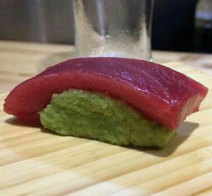 CrystalNova51's tweet photo. Original Wasabi Sushi🍣w
When i make😎
I feel the opposite...💦💦💦
Can't eat😱
Someone will challenge？w
#Sushi
#寿司 https://t.co/TiQ1z7xZAh