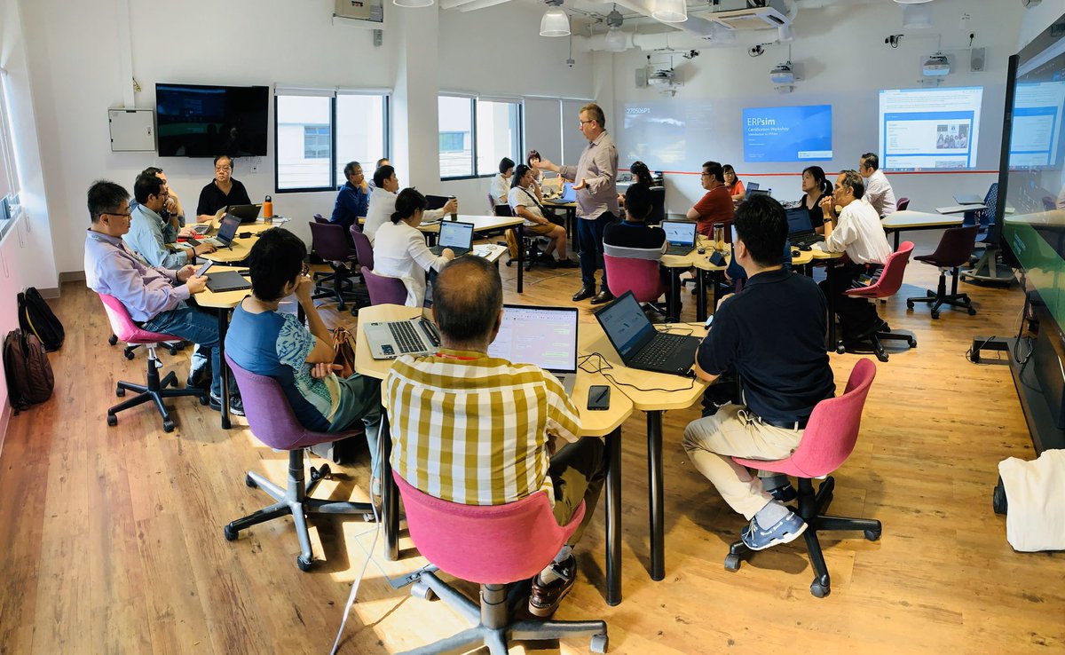 Thanks <a href="/MattDyki/">Matt Dyki</a> for running a full day <a href="/ERPsim/">ERPsim Lab</a> workshop to full capacity at <a href="/NgeeAnnNP/">Ngee Ann Polytechnic</a> for our faculties! Great to have you in #Singapore