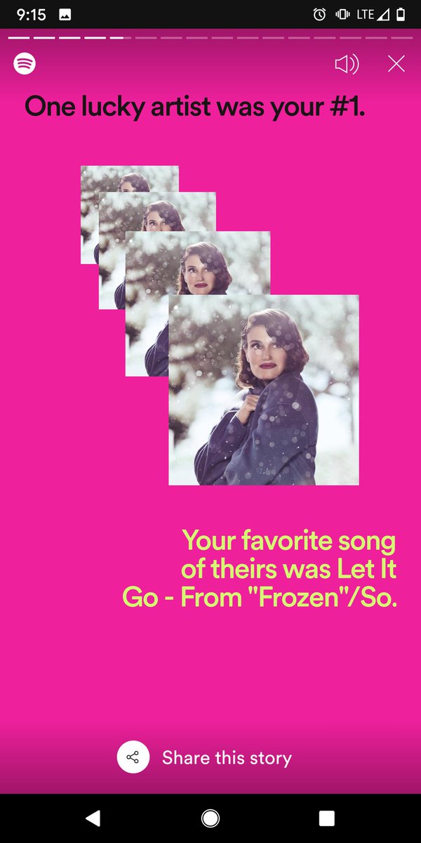 emily_bee's tweet photo. Okay, @Spotify I already knew I had a 3 year old... #Frozen @idinamenzel #Only4hours https://t.co/JtMv9Rtuoc