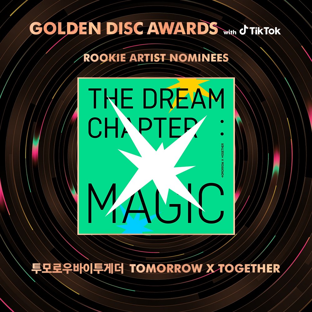 _GoldenDisc's tweet photo. The 34th Golden Disc Awards with TikTok
Rookie Artist Nominees
ㅤ
#투모로우바이투게더 #TOMORROWXTOGETHER
#하은 #HAEUN
#AB6IX #에이비식스 
#ATEEZ #에이티즈 
ㅤ
#골든디스크어워즈 #goldendiscawards
#틱톡 #TikTok
#골든디스크 #goldendisc #GDA https://t.co/CYX0XJxUXR