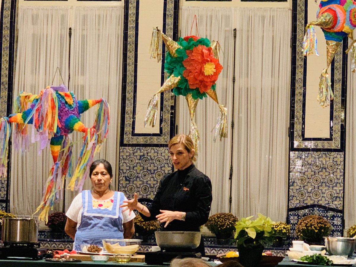 MexCultureDC's tweet photo. Another splendid edition of #MexicanTable with @PatiJinich and special guest Alam Méndez of Urbano 116! Thank you for coming and we look forward to seeing you in the 2020 season, which goes live on January 15th at https://t.co/o98X1UtXYL! Mark your calendar and join us! https://t.co/mLybnAVmHx