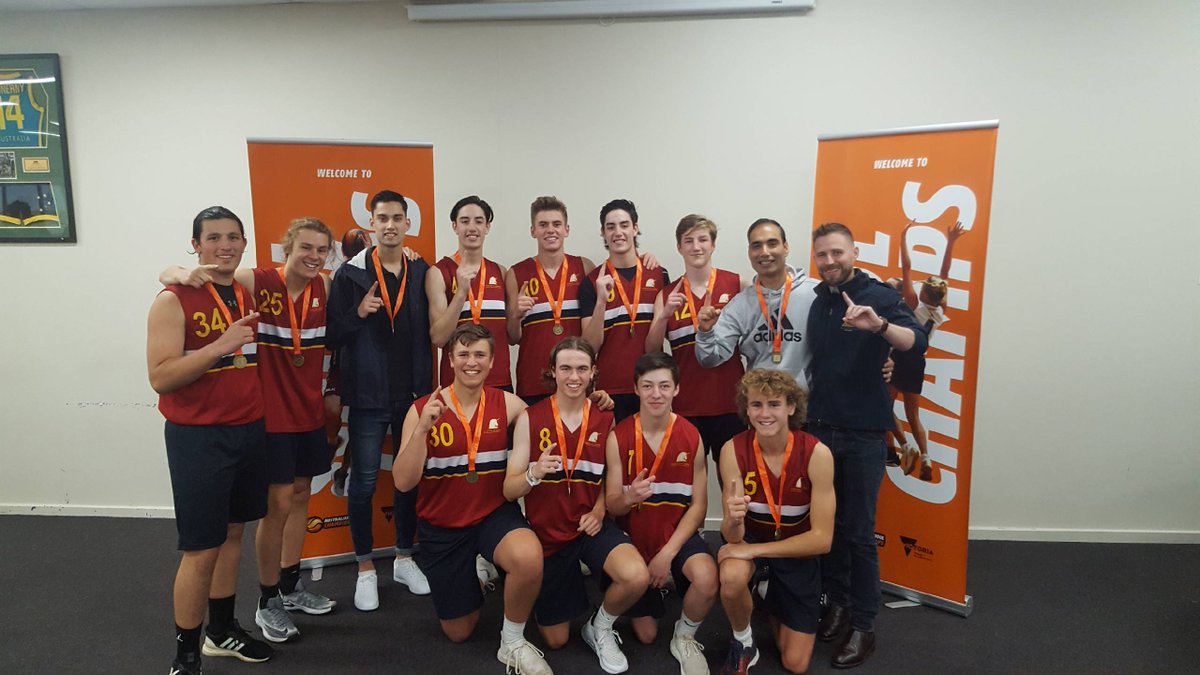 SMSBGS's tweet photo. Congratulations to our Senior Boys Basketball team. Gold medallist at the National Championships. BGS 55 defeated Erindale 37. Michael Bourne led the scoring with 16 points, Chris Bourne with 10 and Vincent Zappia 10. A huge effort by all involved! https://t.co/HwXcumoB6j