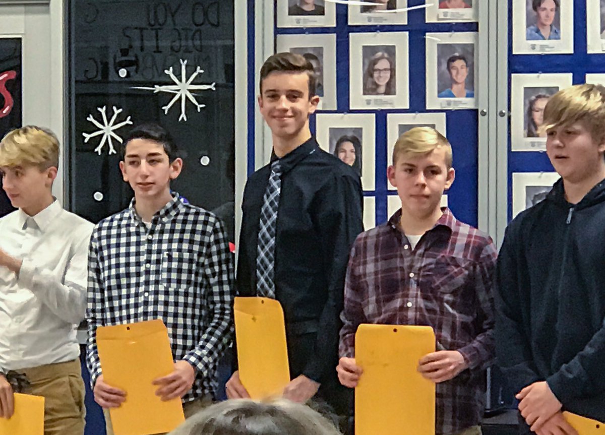 ImpeccableNest's tweet photo. Soccer Banquet closes out fall sports.  Proud of these JV boys and extra proud Nate earned Academic Athlete recognition for making honor roll first quarter. 

#middiesoccer
#jvcaptain
#classof2023 https://t.co/0VaFGLSPd5