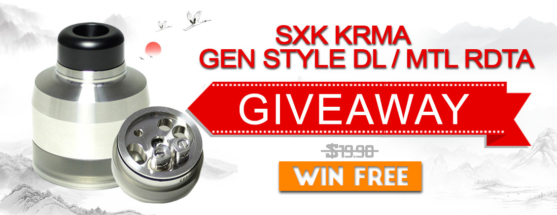 3FVape's tweet photo. 3FVape giveaway time! 
🎁🎁SXK Krma GEN Style DL / MTL RDTA
🥰 Gift Link »https://t.co/io7NZHTFXg
🍭 The winners will be randomly selected, and announced on the product page on Dec 19th. 
🍭 More information you can check directly on the product page. 
🍭 Good luck! https://t.co/3pkrIJLkC1
