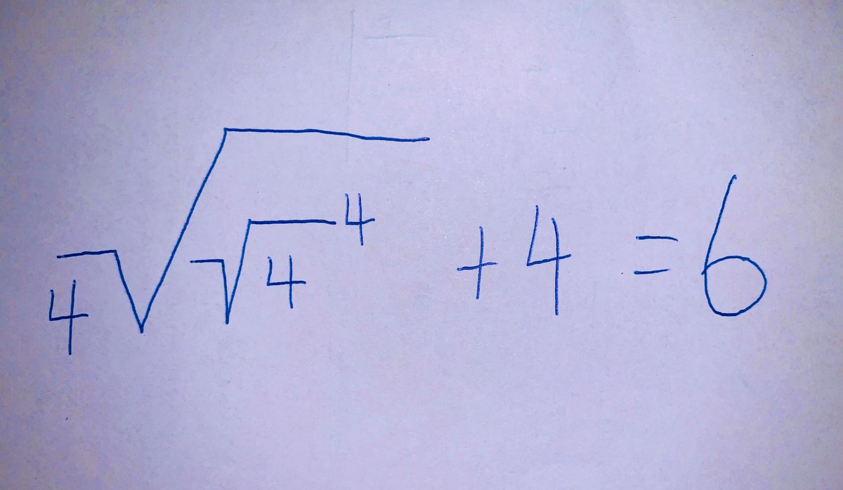 SamandPeteEdu's tweet photo. A Gr 4 student’s solution to the ‘The 4 Fours’ problem... @joboaler @MTLC_ACU @ayliedavidson @surfmaths @tobyrusso #challengingmathstasks https://t.co/EpMXyQlVUv