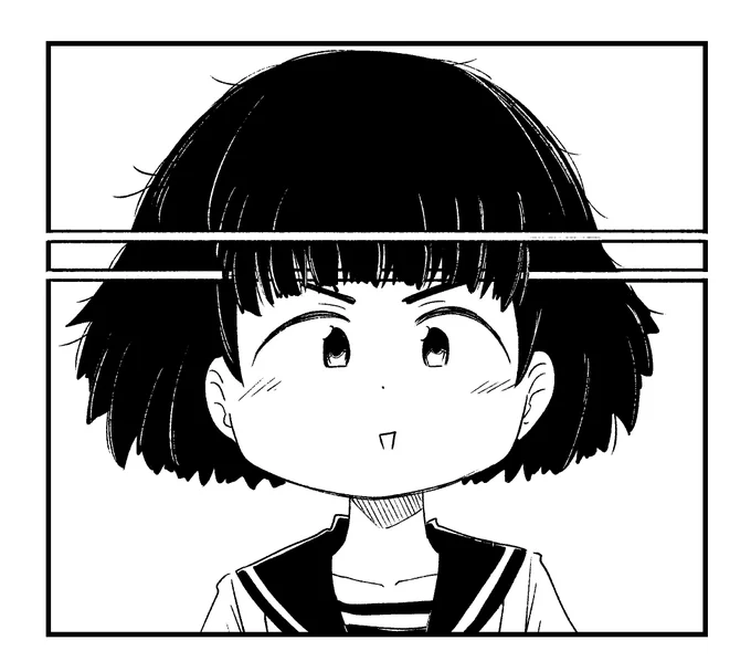 白い線で立体的にされてしまった女の子 