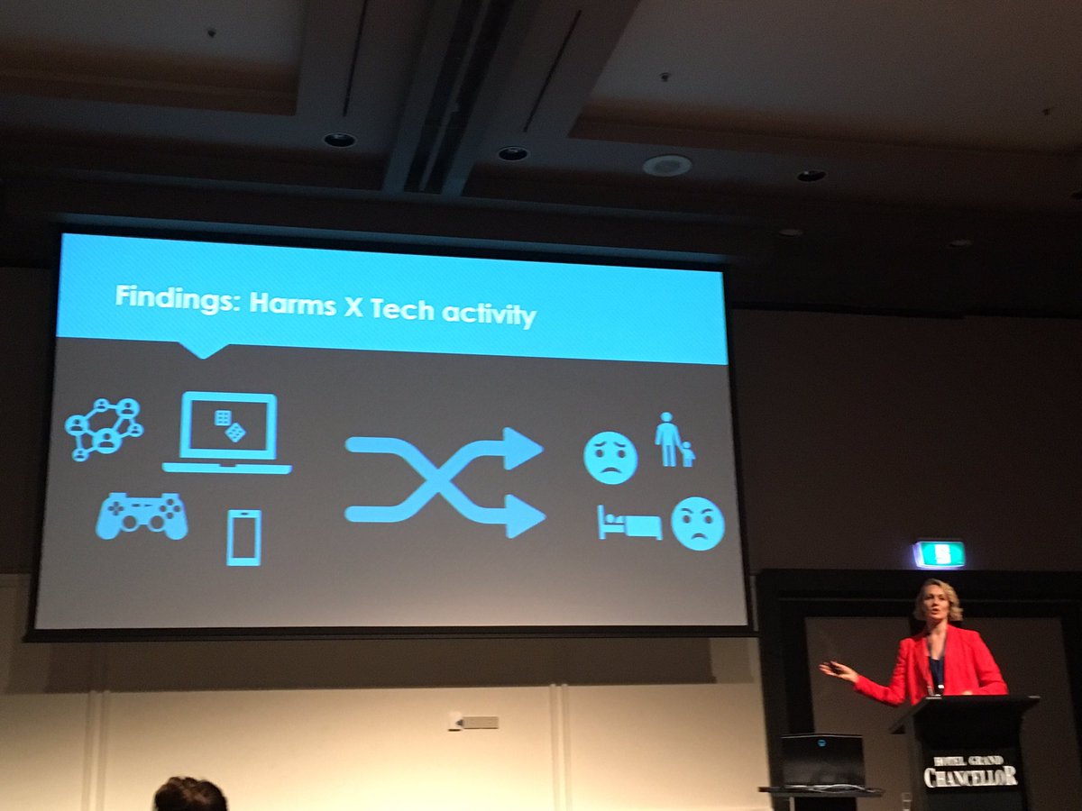 <a href="/Krittany_Been/">Brittany Keen</a> at <a href="/NAGSGambling/">National Association for Gambling Studies</a> talking research on problematic tech use and impact on youth #mentalhealth. Top three concerns #sleep #school refusal #depression/anxiety