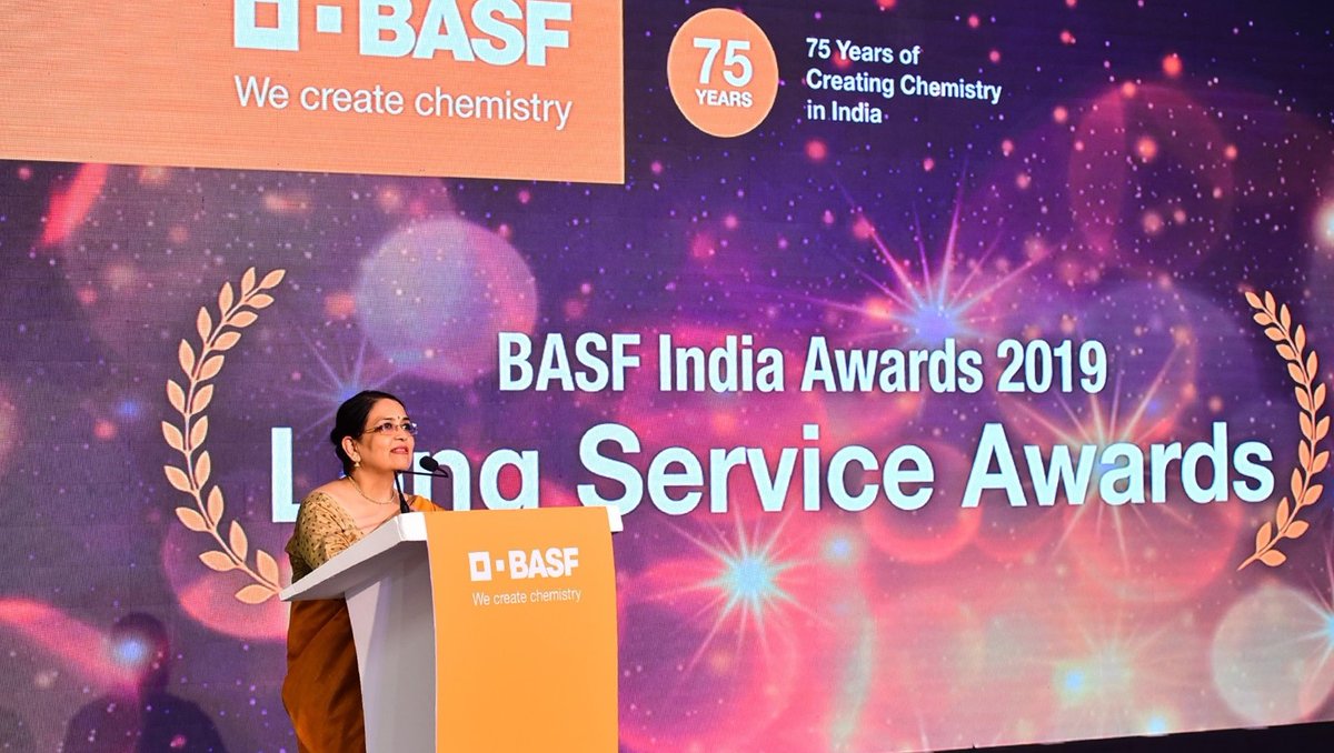 BASF's tweet photo. This is the 40th year BASF India has presented Long Service Awards, acknowledging colleagues who have contributed to the company’s success for over 20 years. We also organized the Rewards and Recognition ceremony, sharing the joy of our colleagues’ achievement.
#Next75 https://t.co/cpTKxloQhH
