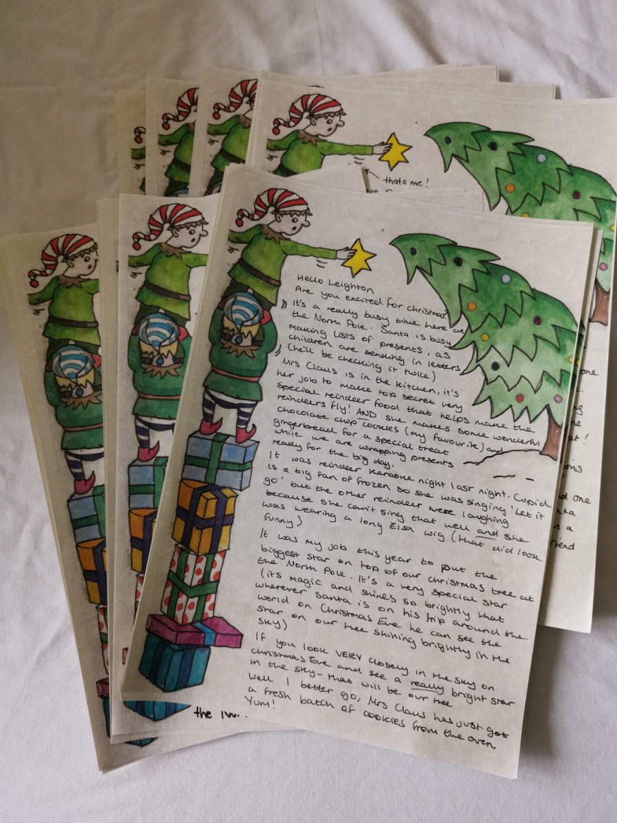 It is coming up to Christmas, so our Santa’s little helper, aka one of our volunteers has hand drawn 30 Santa letters to go with the Abilities in Me Christmas book we are sending out to some of our families. Aren’t they gorgeous?! #ShareAStarCharity #Christmas #Hope