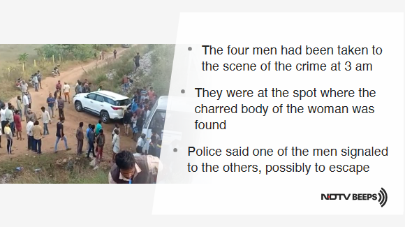 ndtv's tweet photo. All 4 Accused In Rape, Murder Of Telangana Vet Killed In Encounter https://t.co/I2cXAfNleS #NDTVNewsBeeps https://t.co/K2TNAdF6pv