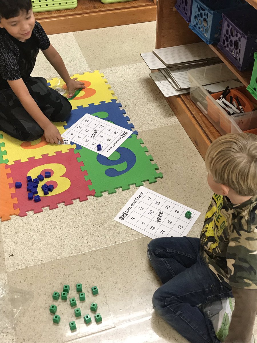 ferrykinders's tweet photo. We played teen number bingo with partners using ten-frames during math this week... #rowvastrong #rowvaelem https://t.co/jXfr8pnK6q