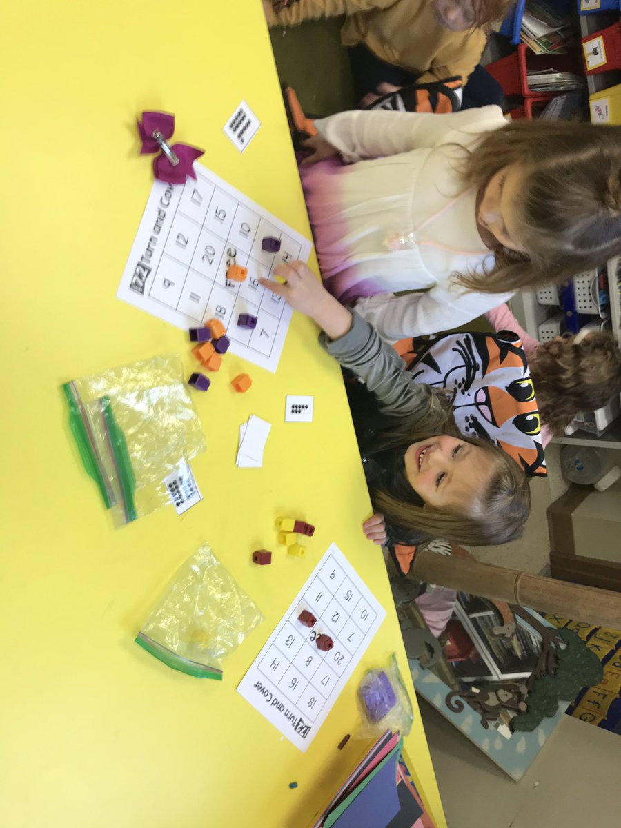 ferrykinders's tweet photo. We played teen number bingo with partners using ten-frames during math this week... #rowvastrong #rowvaelem https://t.co/jXfr8pnK6q