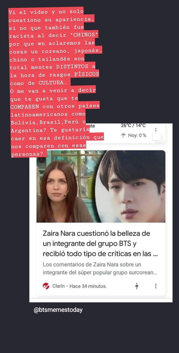 ShinesMat's tweet photo. Vi el video y no solo cuestionaron la APARIENCIA de KIM SEON JIN, si no que también fueron xenófobos a la hora de hablar de KIM TAE-HYUNG 
No les da vergüenza acaso ser racistas por que aclaro que también DIJERON "CHINOS" y eso para mí es +
👇
@MorfiTelefe 
#MorfiApologizeToBTS https://t.co/765J6CnzpF