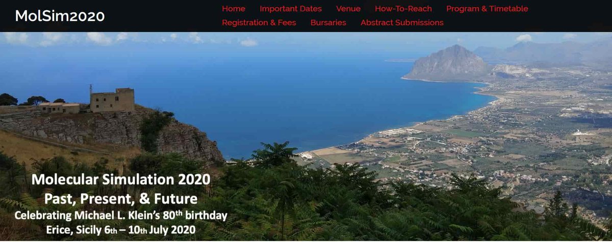 Entropy_MDPI's tweet image. The #conference &quot;#MolecularSimulation 2020: Present, Past and Future&quot; will be held on 6–10 July 2020 in Erice, Italy:  bricabrac.fisica.unimo.it/ErcMlk80/

@Entropy_MDPI sponsors a Best Poster Award for #MolSim2020.