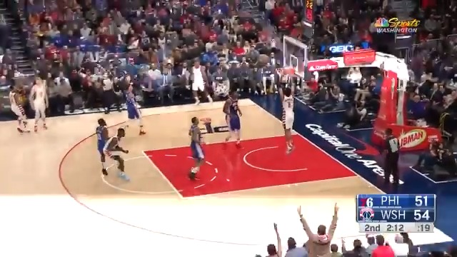 シクサーズ 対 ウィザーズ