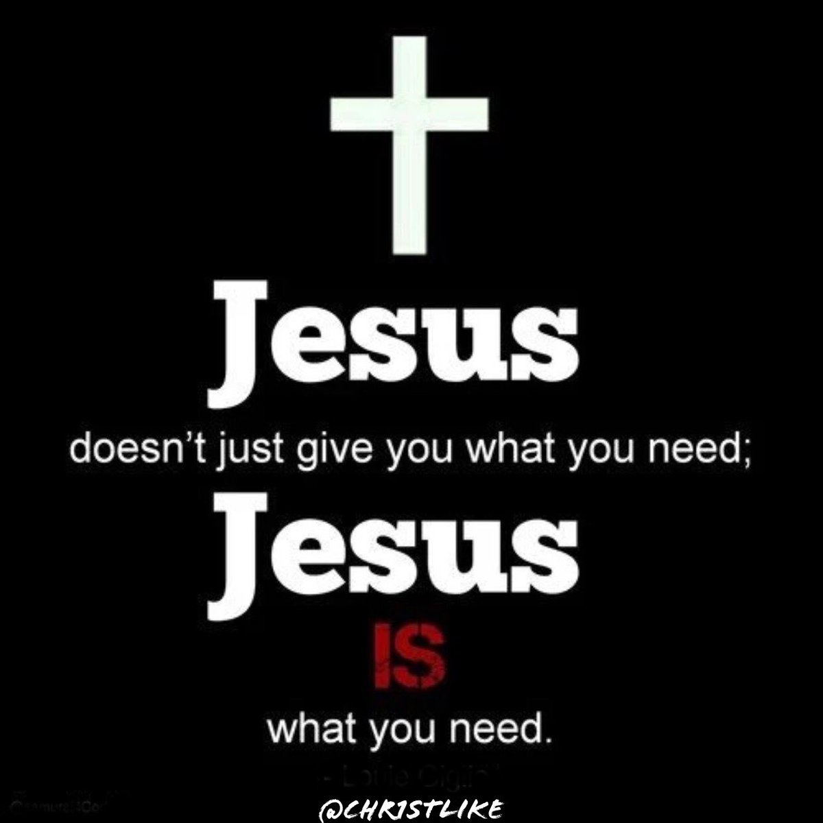 Chr1stlike's tweet image. #Jesus doesn't just give you what you need; Jesus IS what you need.