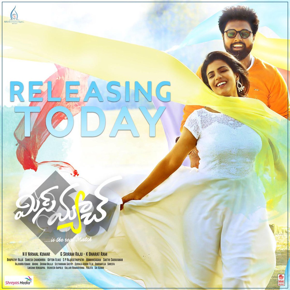DeccanDelight's tweet photo. The day is here ❤
#MisMatch grand release today, Book your tickets now &amp; enjoy your weekend by watching the best family Entertainer a at your nearest theaters  - https://t.co/UdCv90Uca4

#MisMatchDay 
#MisMatchInTheaters

@USUdayShankar @aishu_dil @NvNirmalkumar @GiftonElias https://t.co/hG9PYy06MZ