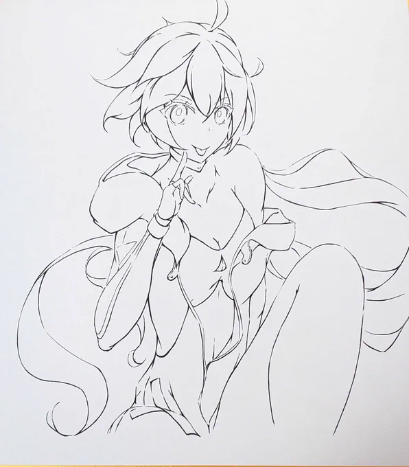 お絵描き投稿(下書き)✨ きららちゃん!
前の雪ミクに比べて ずいぶんシンプルにw 

#アナログ絵 #イラスト
#絵描きさんと繫がりたい 
#コンパスお絵描き 