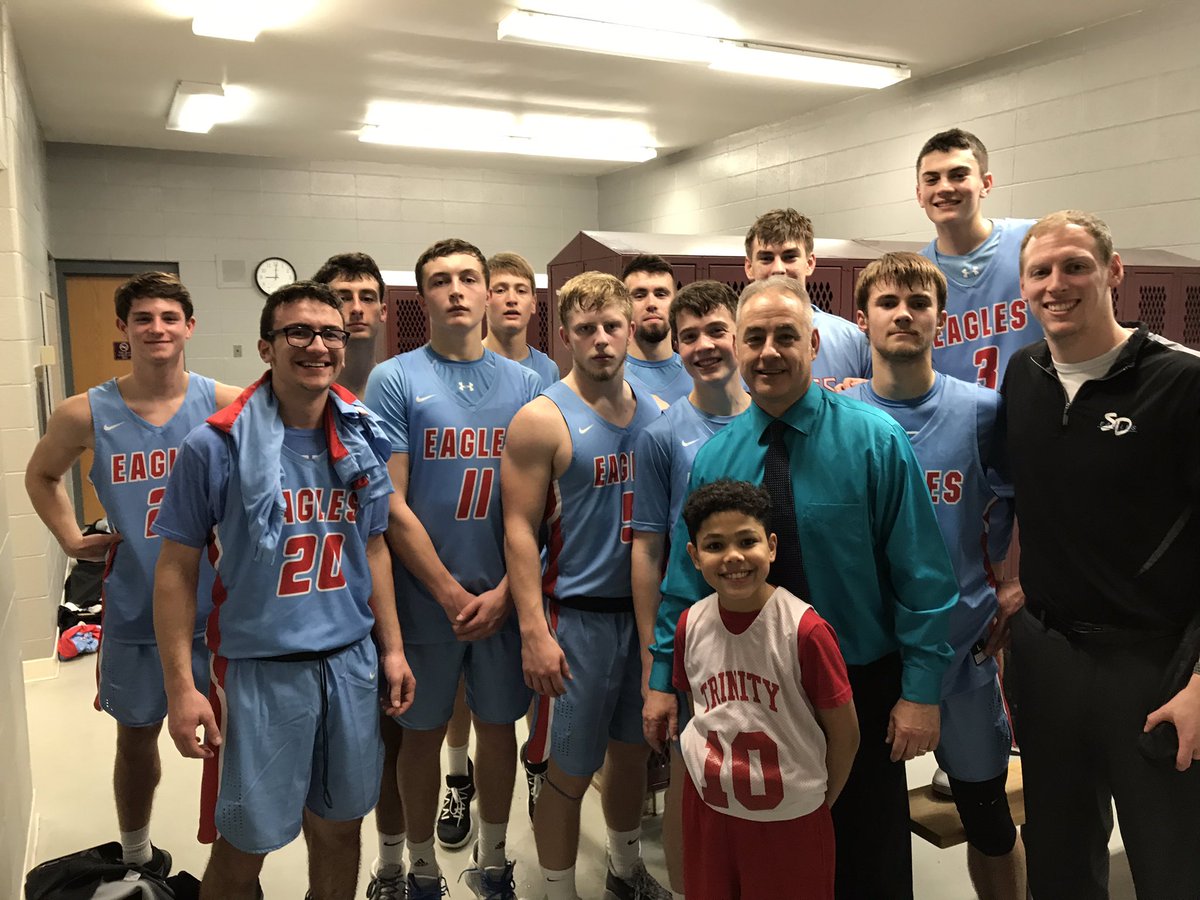 Special win tonight for our Southern Door boys basketball team. Beat NEW Lutheran 77-50 for first win in Coach Claflin’s return to the helm. Ryan Claflin 21 points, and Alex Daoust and Nick Baudhuin 15 each.