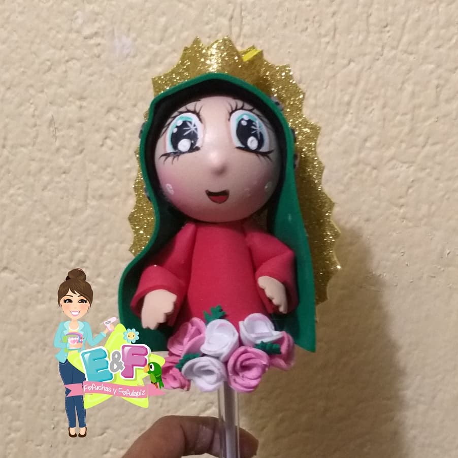 AdryRuedaa's tweet photo. Puntera virgencita de Guadalupe #12dediciembre #manostabasqueñas #manualidades #artesana #fomy #fofupluma https://t.co/F3Bp6aSlbe